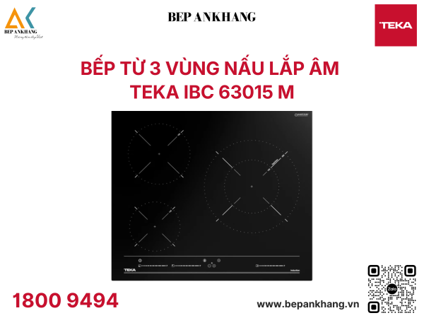Bếp từ 3 vùng nấu Teka IBC 63015 M - Made In Turkey 